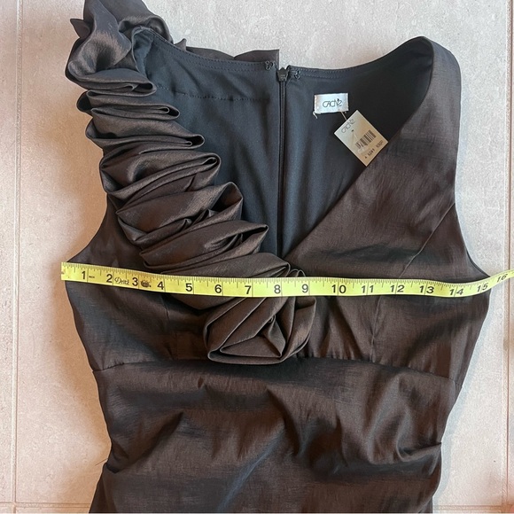 Vintage Cache Satin Bodycon Knee Length Dress Size 4 - Picture 4 of 7